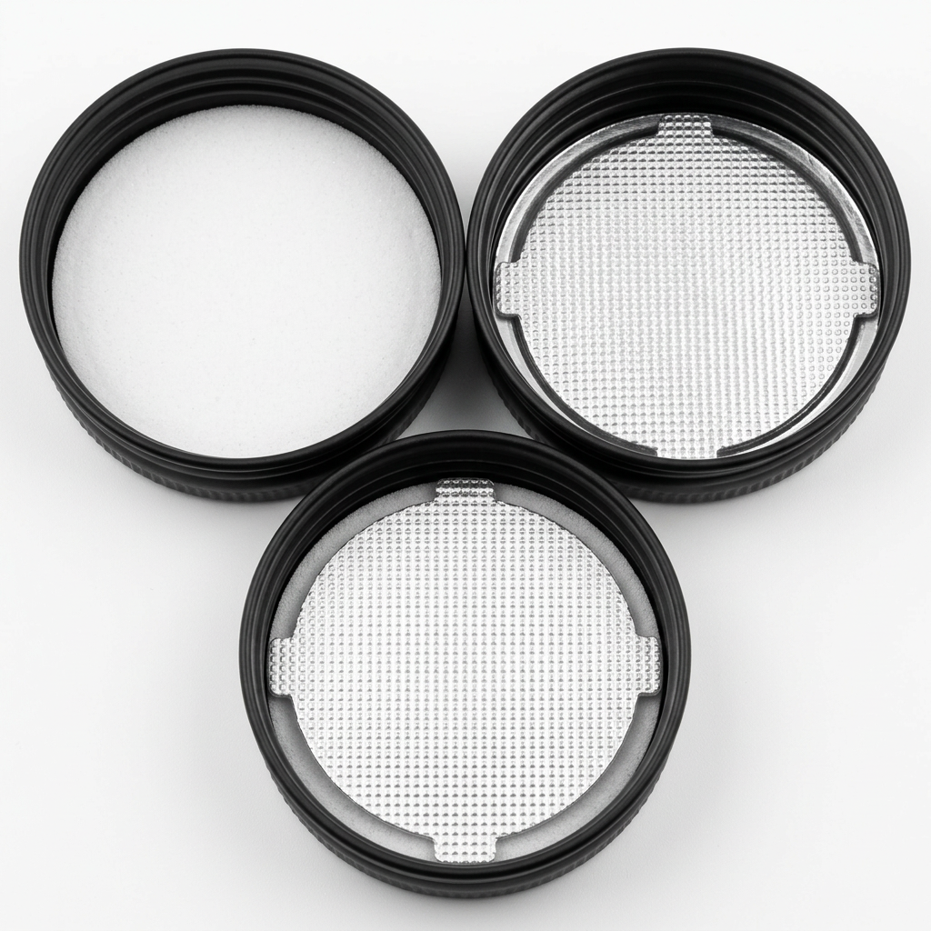 IHS Liners 38/400 & 45/400 For Glass Pill , Supplement Bottles – Alumcap Ltd – Pharma Grade Aluminum & Tin Closures